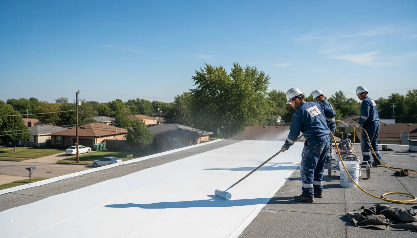 Commercial roof coating in Dover, OK near me
